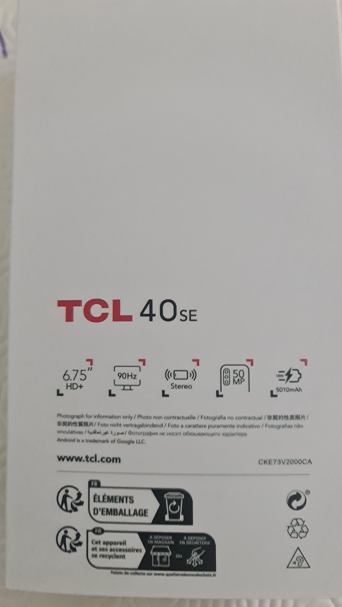 Vendo smartphone TCL 40 SE