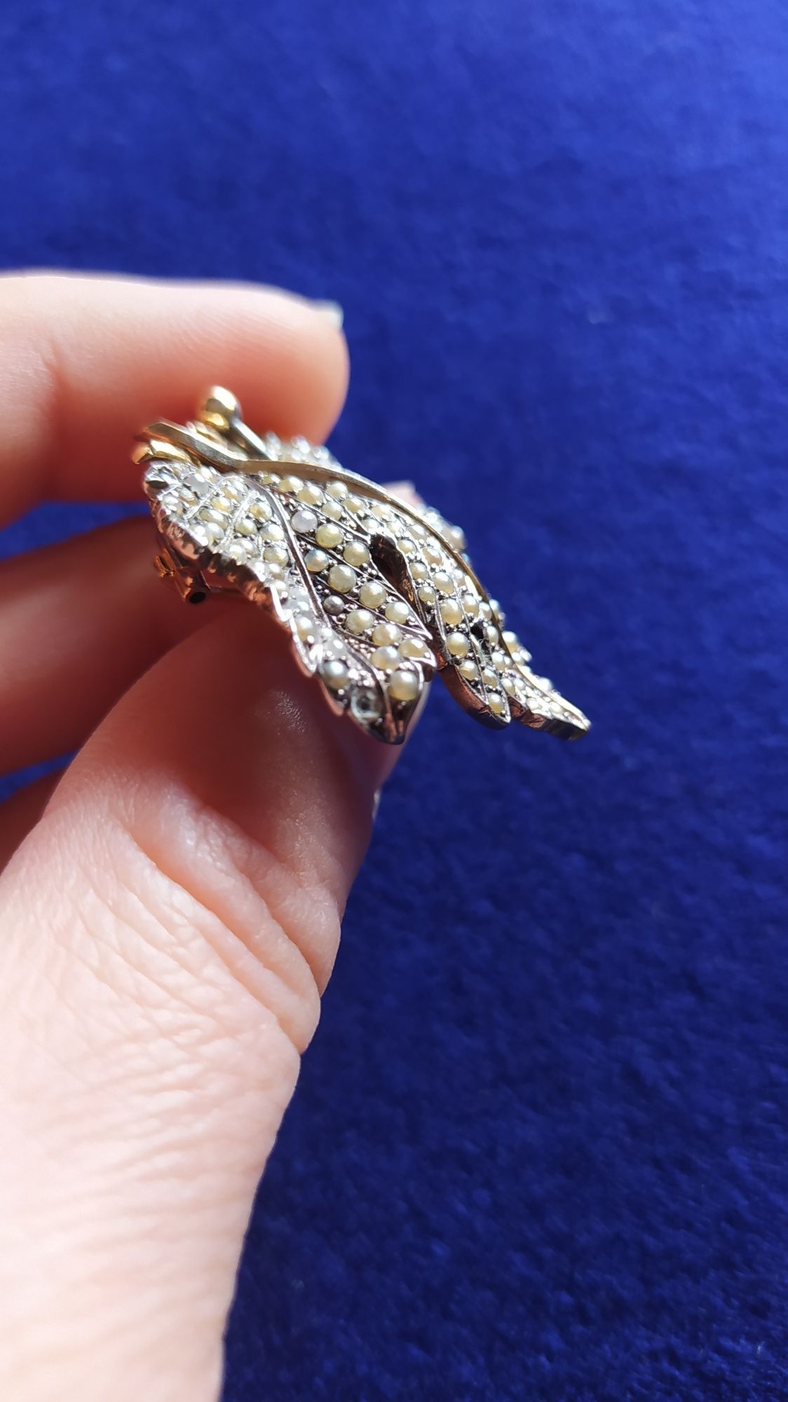 Peças de prata com ouro