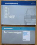 Instrukcja obsługi Mercedes 200 rok 1987