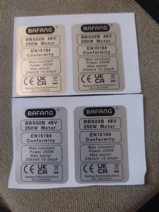 Naklejka 48V 250w e-bike