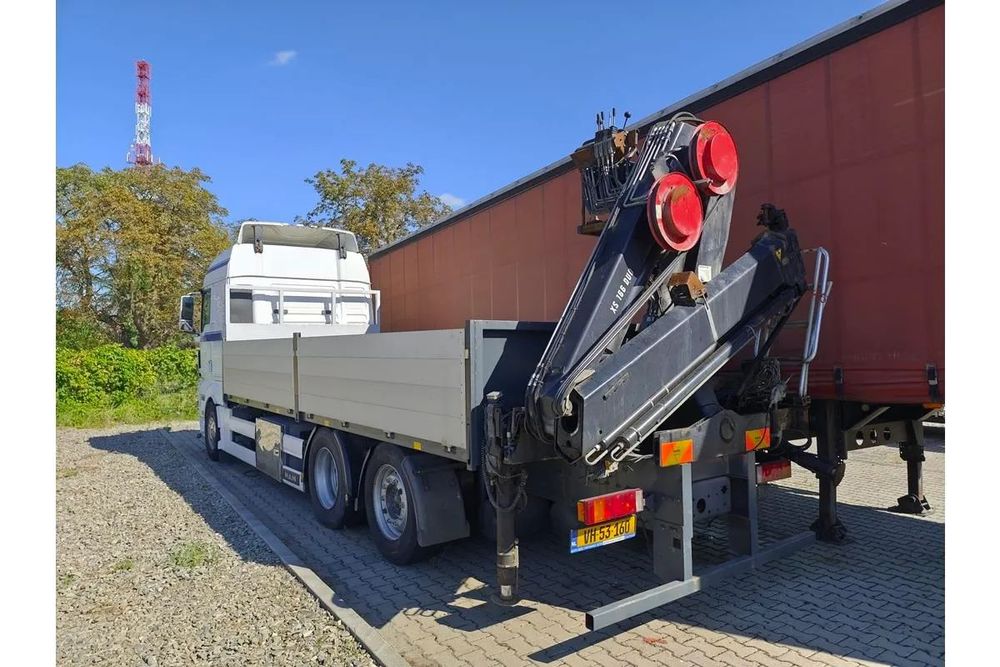 MAN TGX 26.540 budowlany hds  man tgx 26.540 6x2 budowlany burtowy hds hiab 166