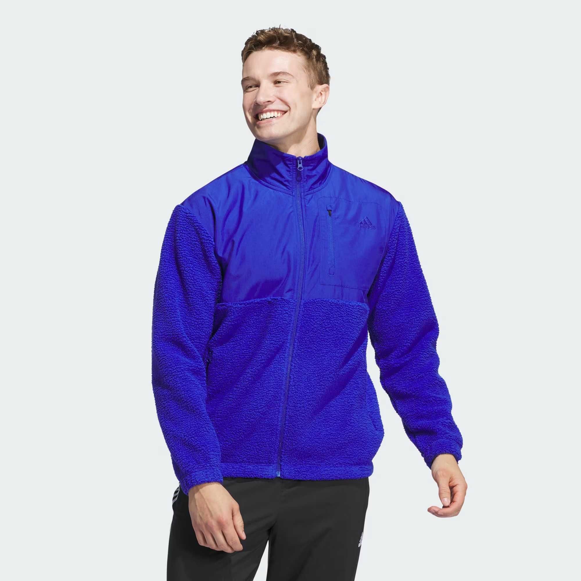 Нова Adidas M, L, XL, 2XL чоловіча флісова кофта фліска синя Fleece