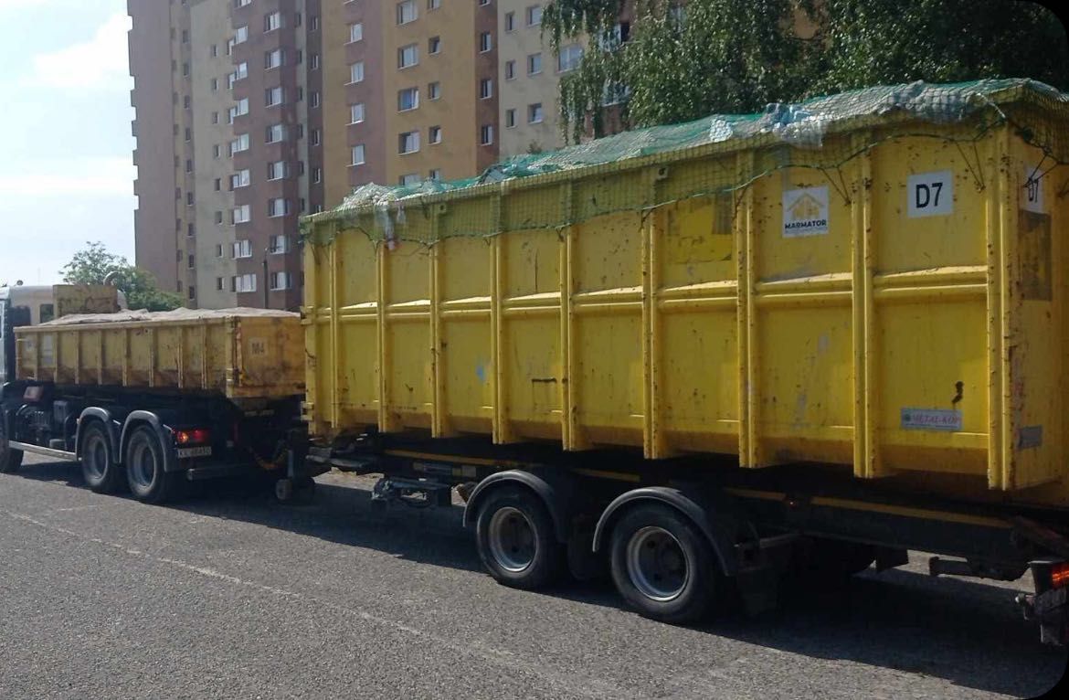 Przyczepa hakowiec do przewozu kontenerów podkontenerowa2007rHUFFERMAN