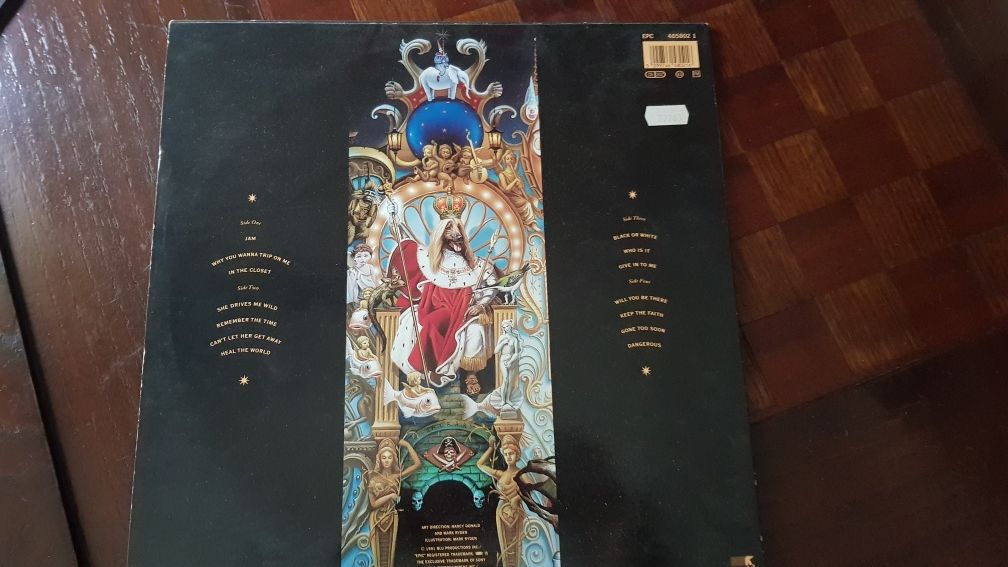 Vinil Dangerous Michael Jackson  edição de 1991