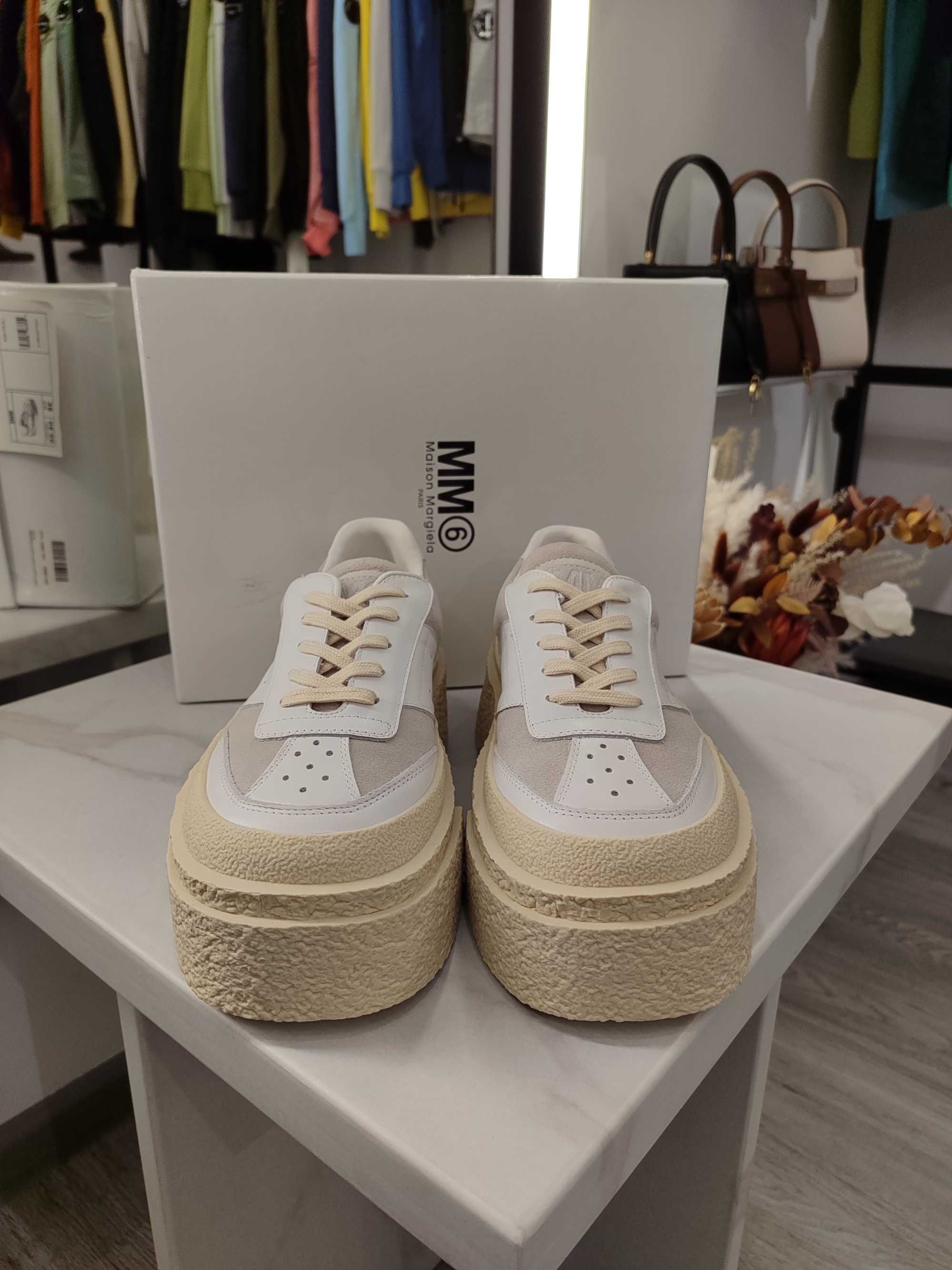 Кеди MM6 Maison Margiela Platform Sneaker White