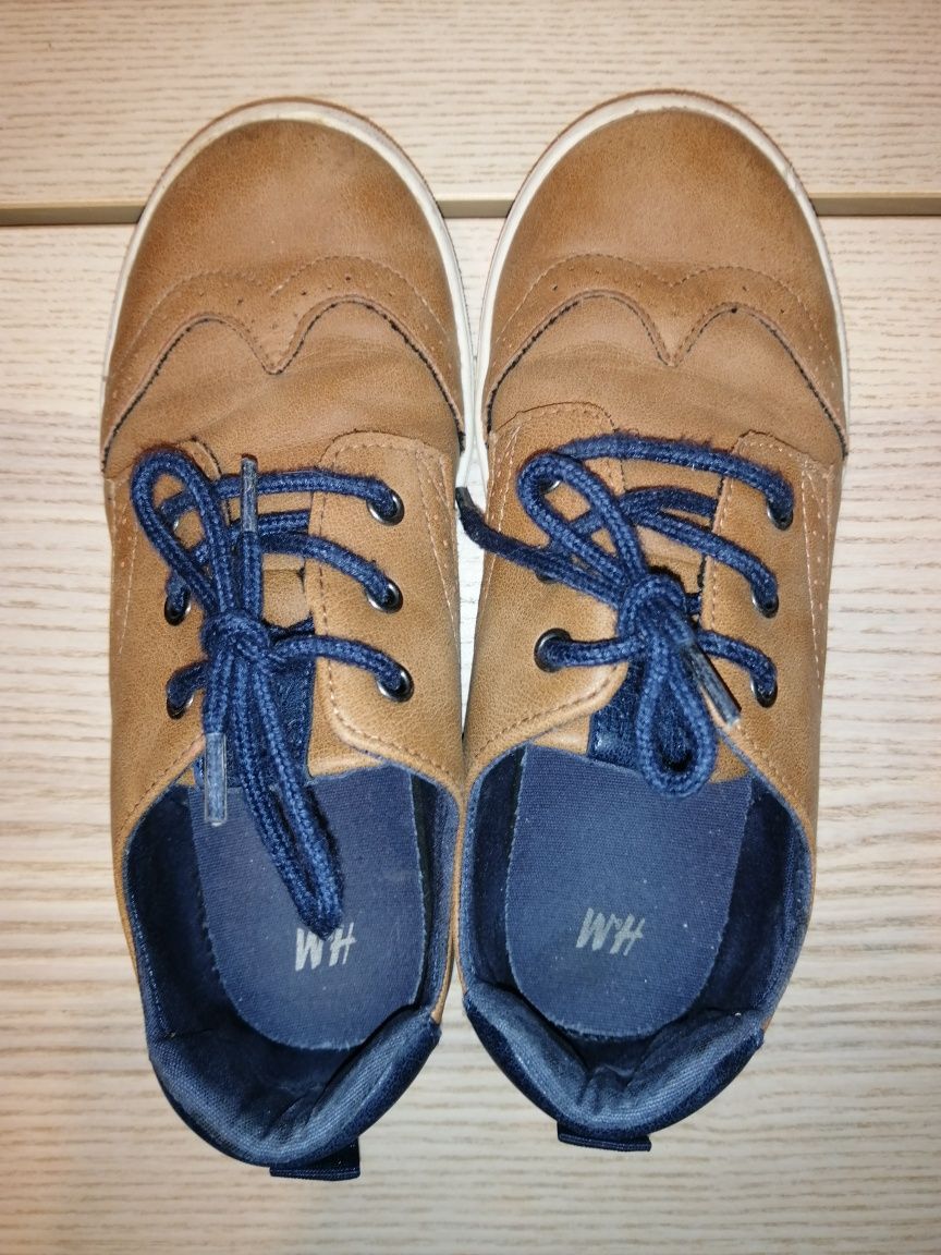 Buty r. 34 H&M oksfordy eleganckie trampki brązowe oksfordki chłopięce