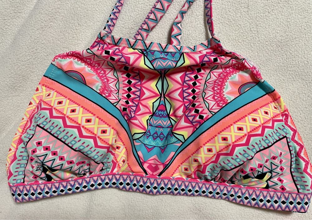 Bikini w azteckie wzory 38 esprit neonowe fluo