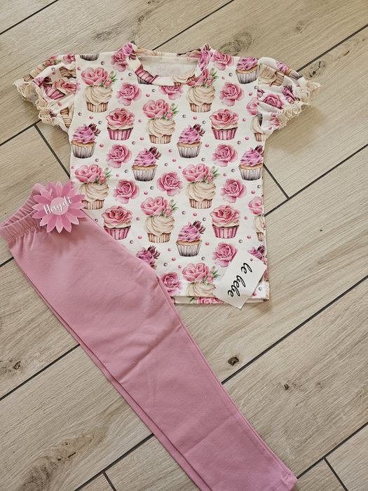 Komplet zestaw Haydi Lebebe r.92 handmade