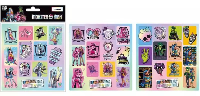 Naklejki Kwadrat Monster High Starpak Pbh 1/1500. Sticker Boo
