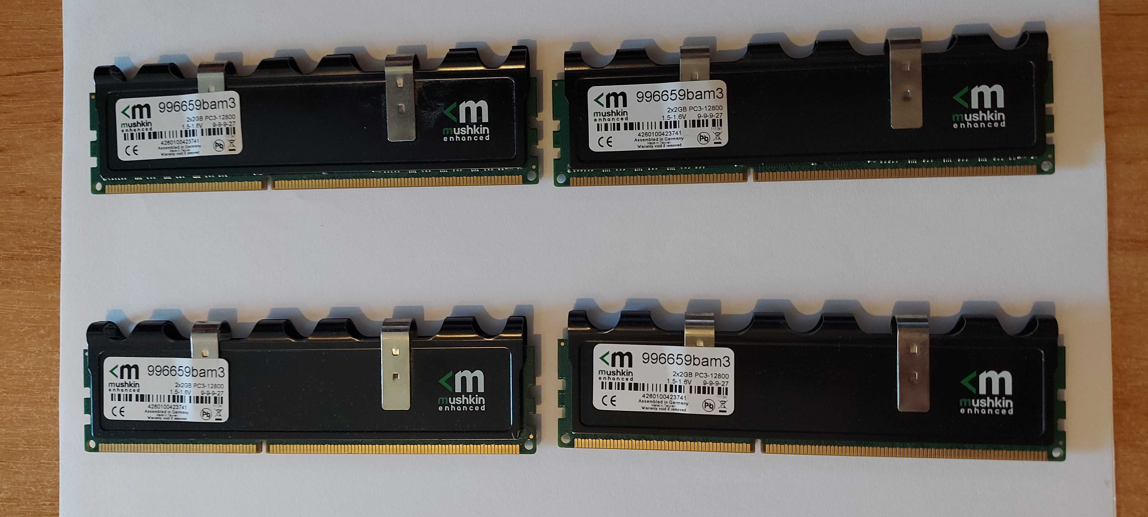 Оперативна пам'ять Mushkin Kit 8 Gb (4x2 Gb) DDR3-1333 9-9-9