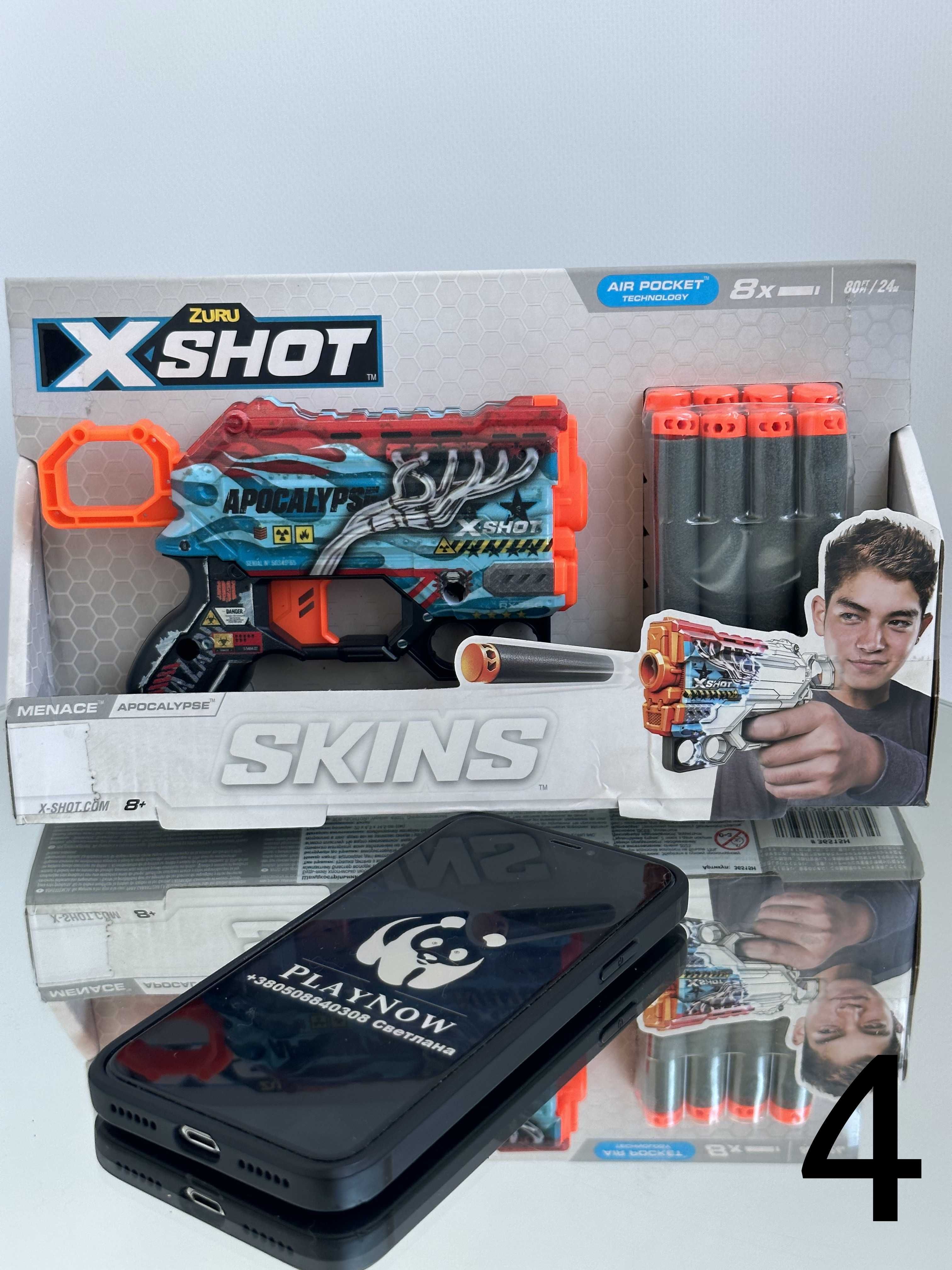 Знижка! бластер X-Shot /Скидка! Детский пистолет дальность 27м *