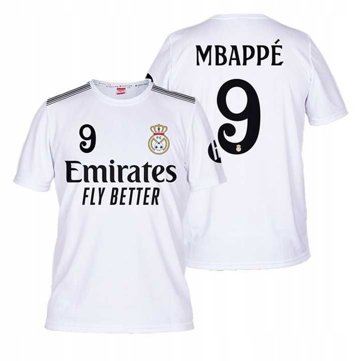 Koszulka piłkarska MBAPPE REAL MADRYT 9 B. rozm. 128