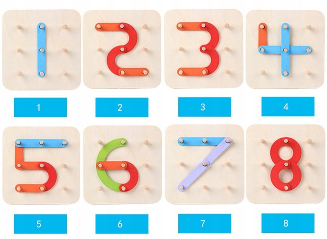 Drewniana ukladanka Montessori logiczna puzzle gra