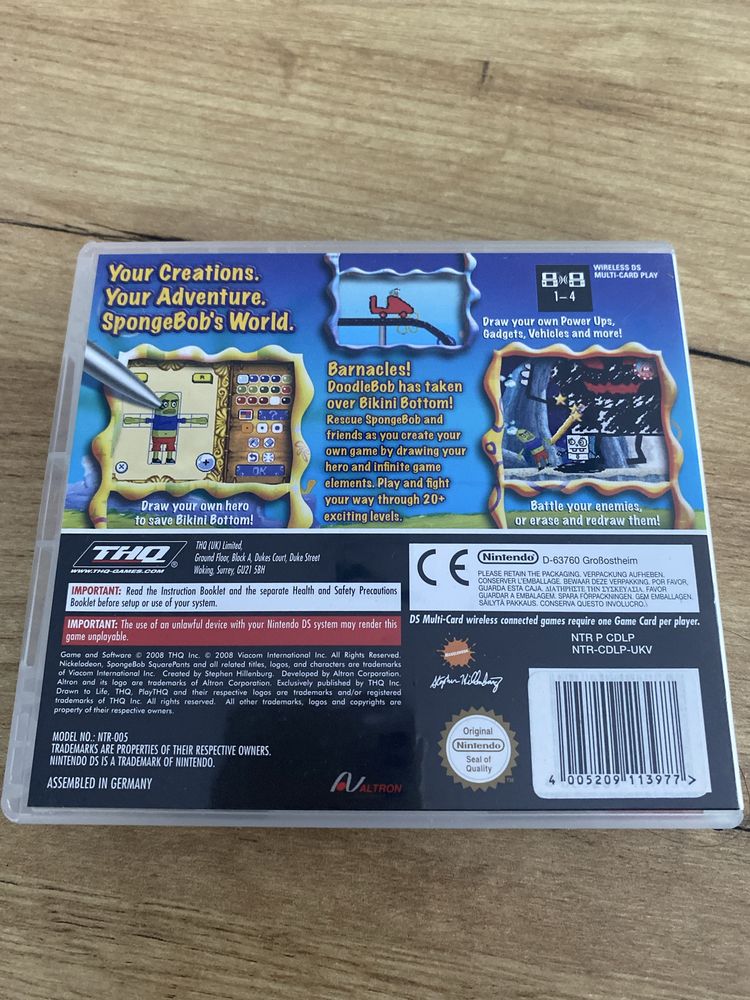 Gra Nintendo Spongebob Drawn to Life