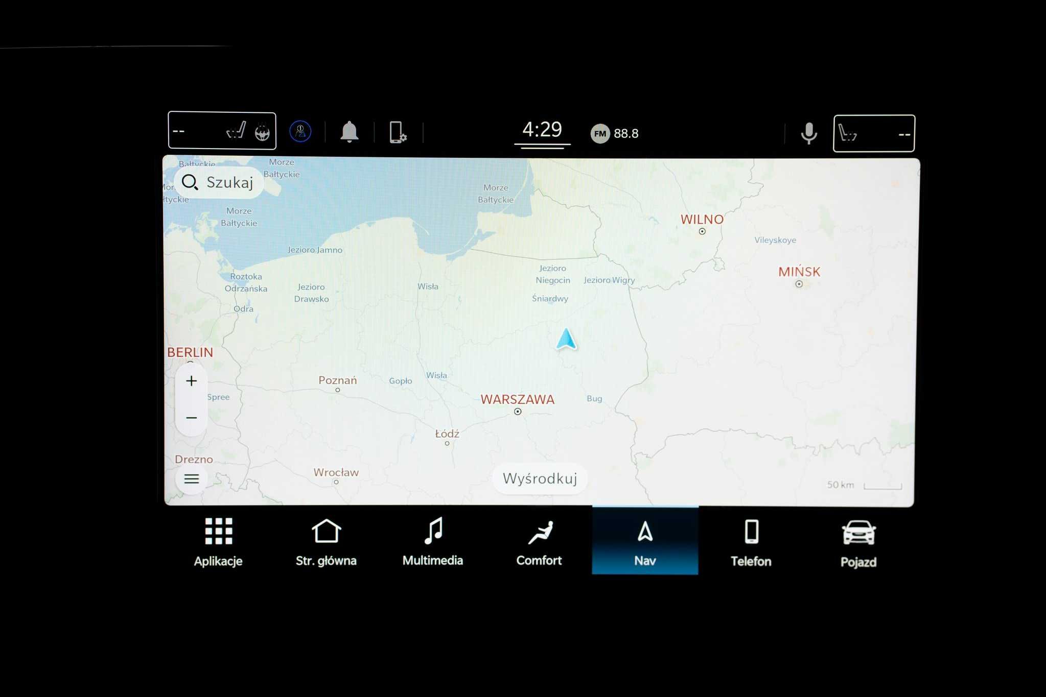 Dodge Durango UCONNECT 5 polskie menu lektor mapa