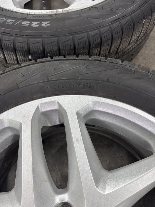 Коплект дисков 5/108/17 с зимней резиной 225/55/17и датчиками