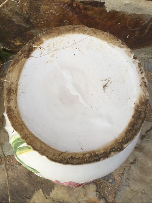 Grande Cachepot Antigo Vista alegre 32 cm Arte Nova