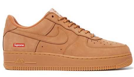 Sapatilhas Nike Air Force 1 x Supreme Wheat