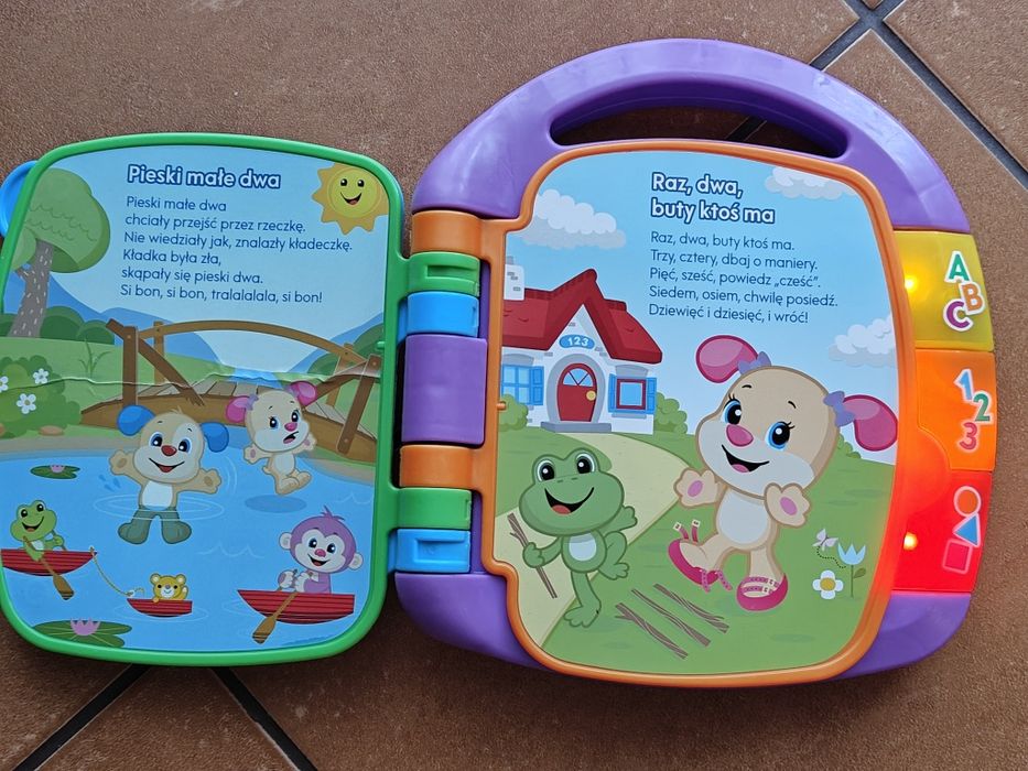 Książka z wierszykami fisher price + Misiowa rodzinka vtech