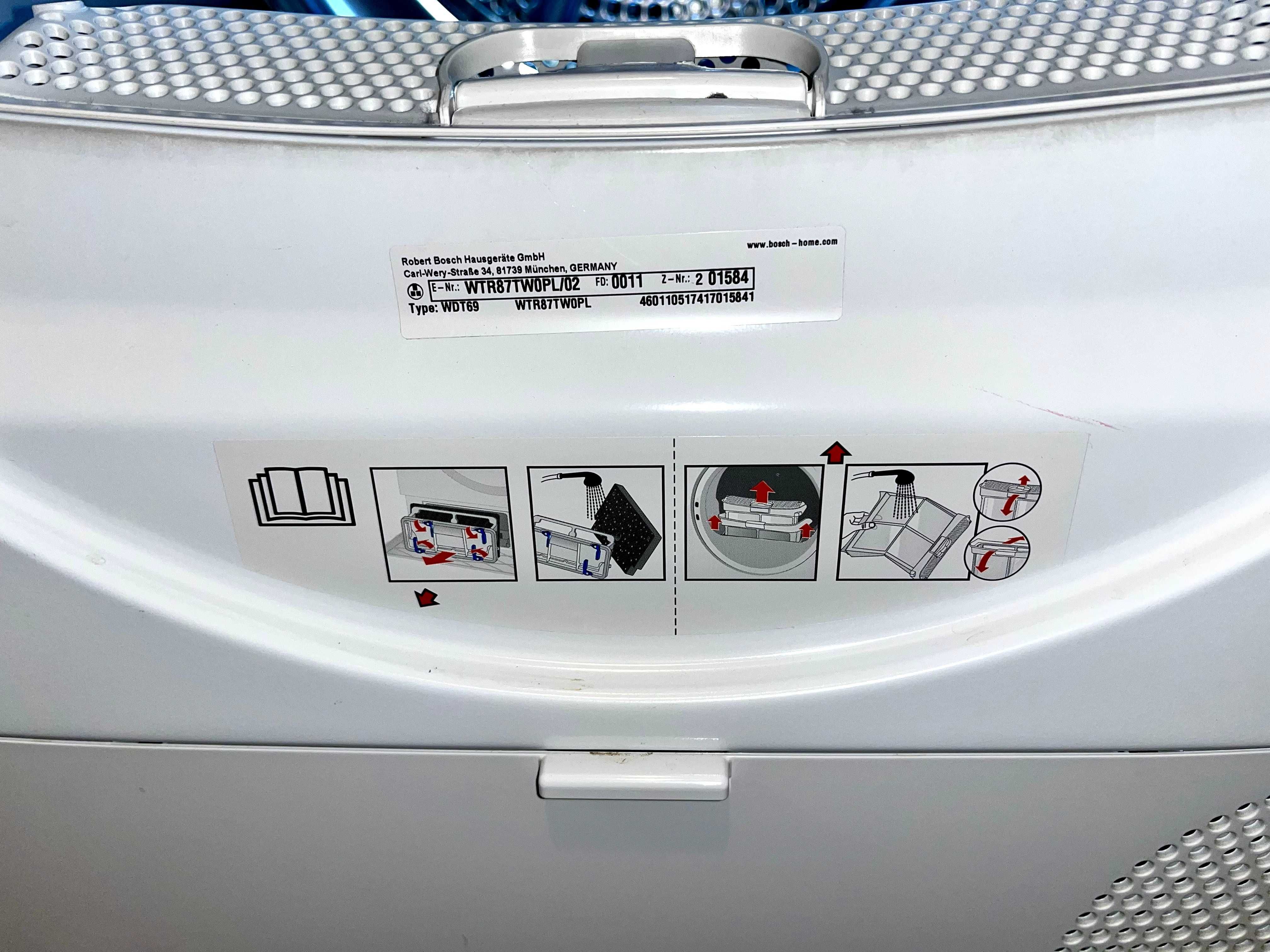 suszarka automatyczna Bosch Seria 6 z pompą ciepła WTR87TW0PL