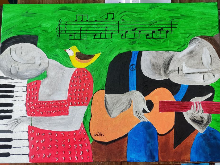 Obraz olejny, duży, 50/70, 2025,