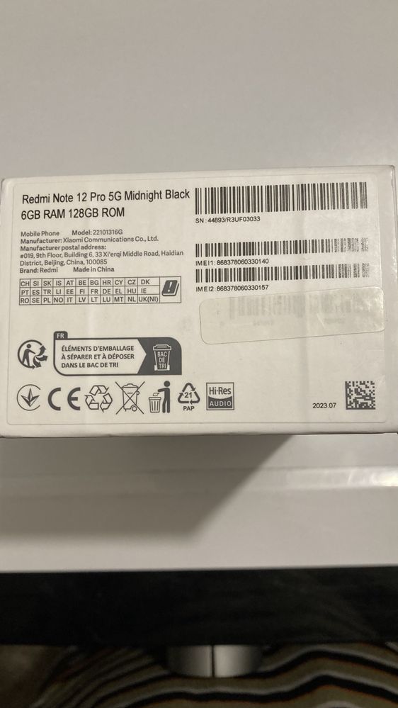 Sprzedam redmi note 12 pro 5g