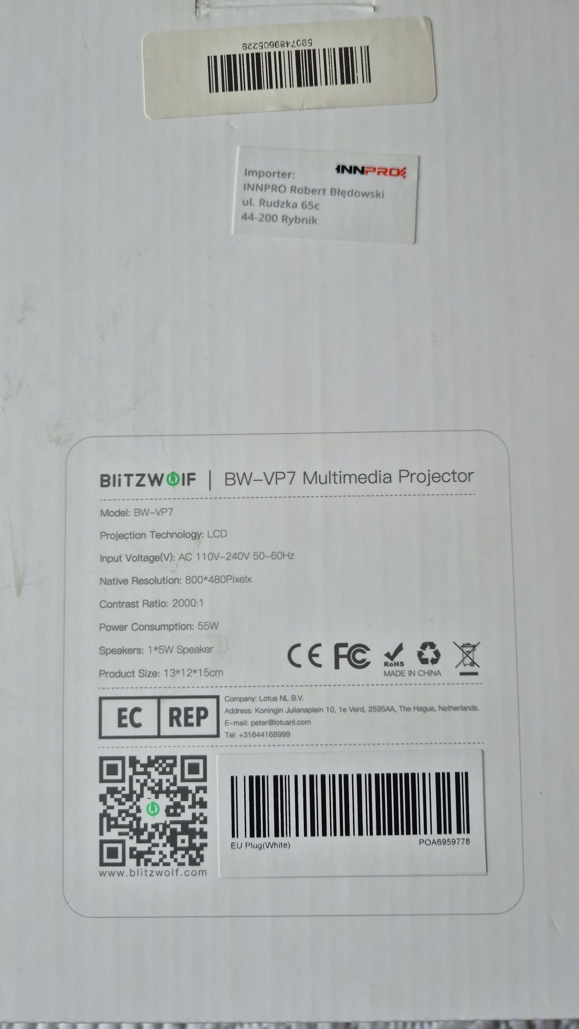 Projektor BW-VP7 BlitzWolf