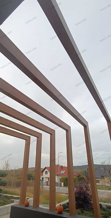 Belka elewacyjna, belka dekoracyjna, pergola, Taras Land