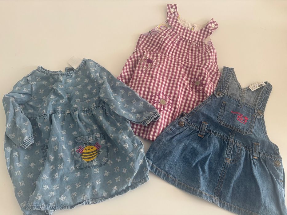 Zestaw dla dziewczynki wiosna lato 74 do 98 cm