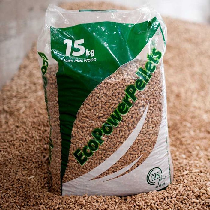 Pellet sosnowy 6mm certyfikat DINplus DrewKom Poznań i okolice