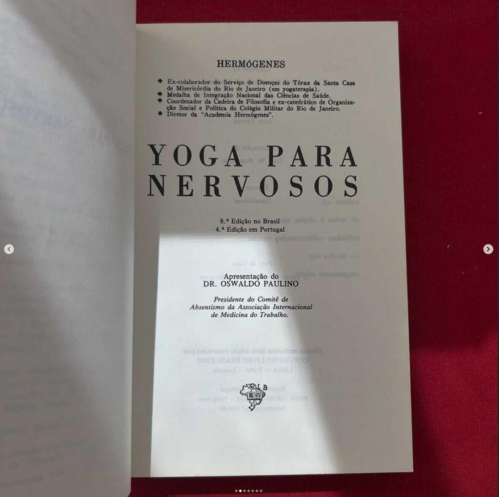 “Yoga Para Nervosos”, de Hermógenes