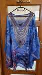 Sukienka jedwabna. Kaftan. Tunika. Swarovski.