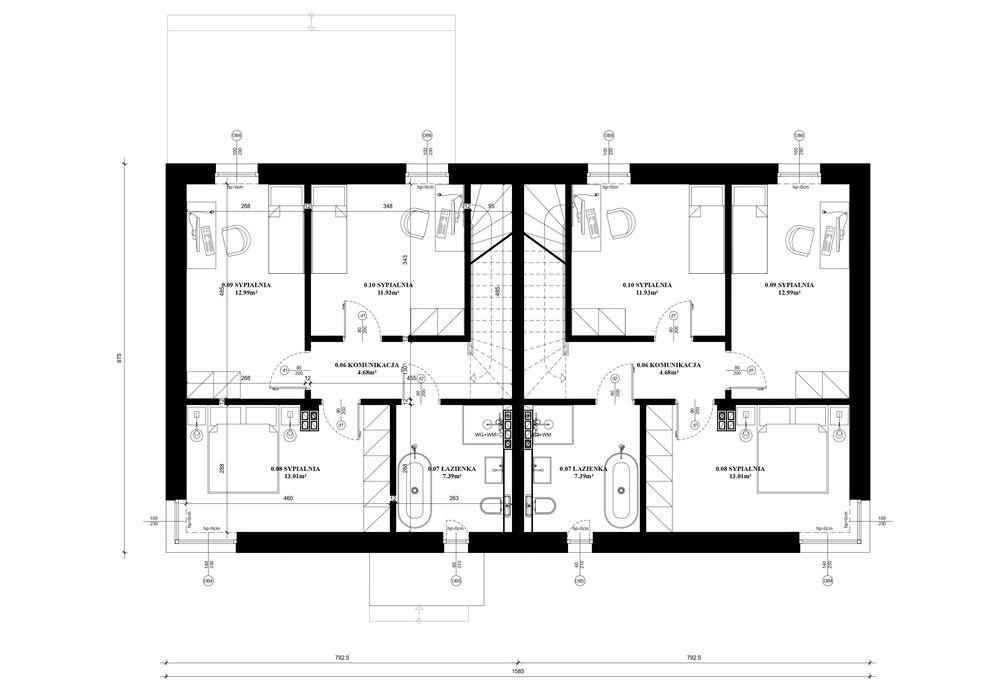 Działki budowlane z pozwoleniem na budowę 775 do 960 m2 Mączniki Środa