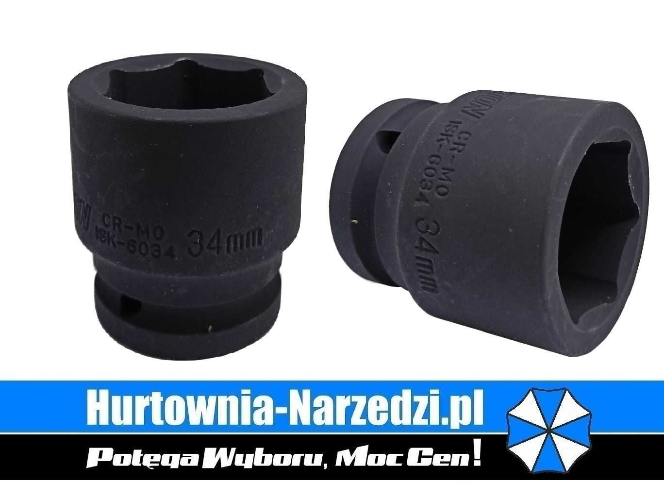 Nasadka Udarowa 34 mm 3/4" 6-kątna Cr-Mo HONITON H6034 34mm