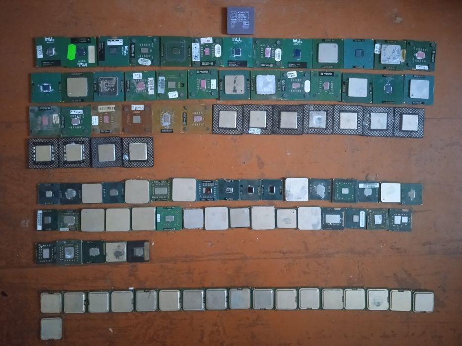 Процессоры на переработку – лот 110 штук