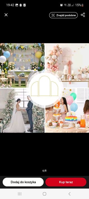 Do sprzedania scianka balonowa, na kwity