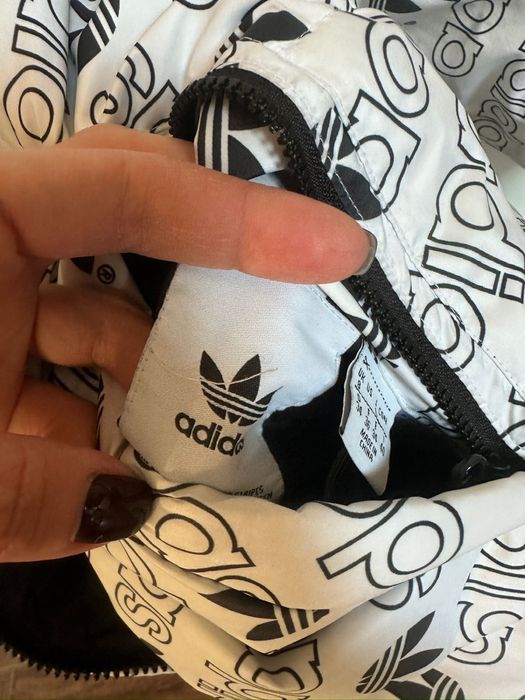Пуховик двосторонній зимовий Adidas Reversible Monogram