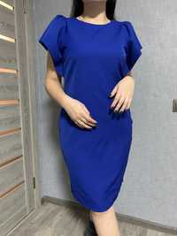 Платье, синего цвета, размер - 50