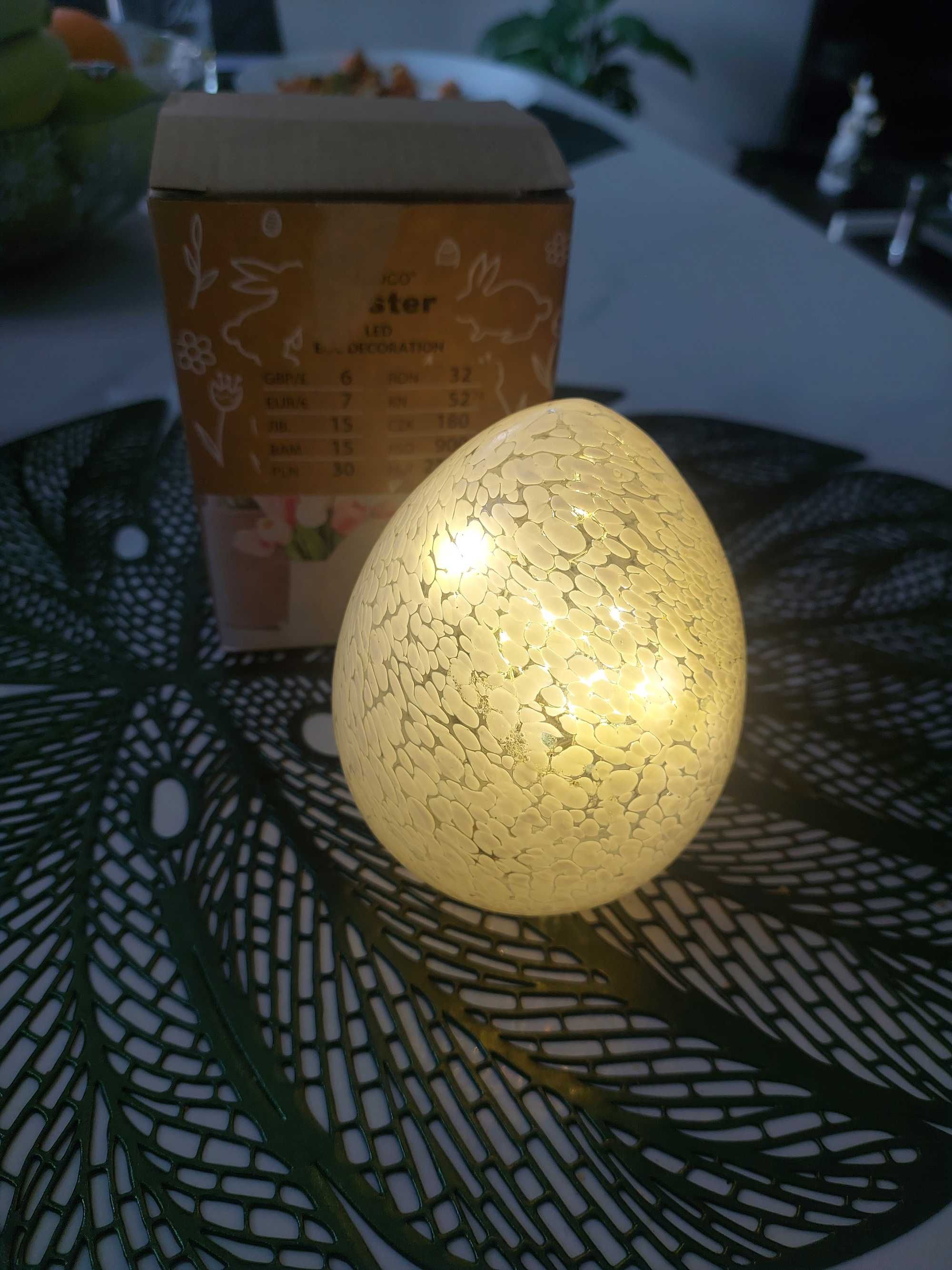 Dekoracja led jajko