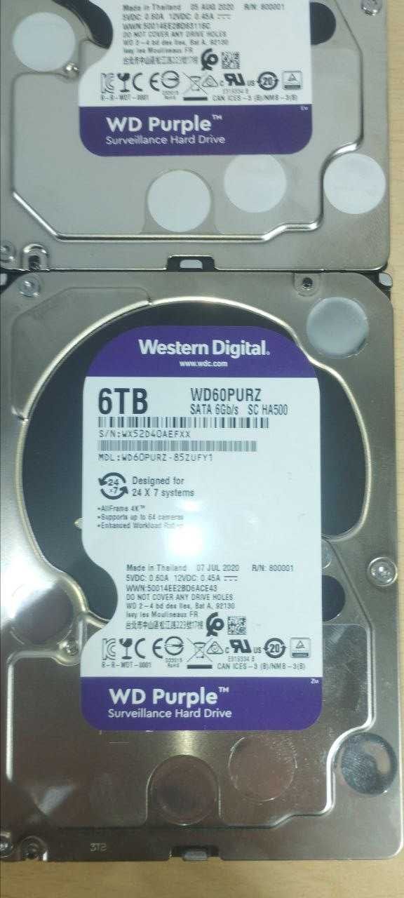 Жорсткий диск 6TB WD Purple (WD60PURZ)