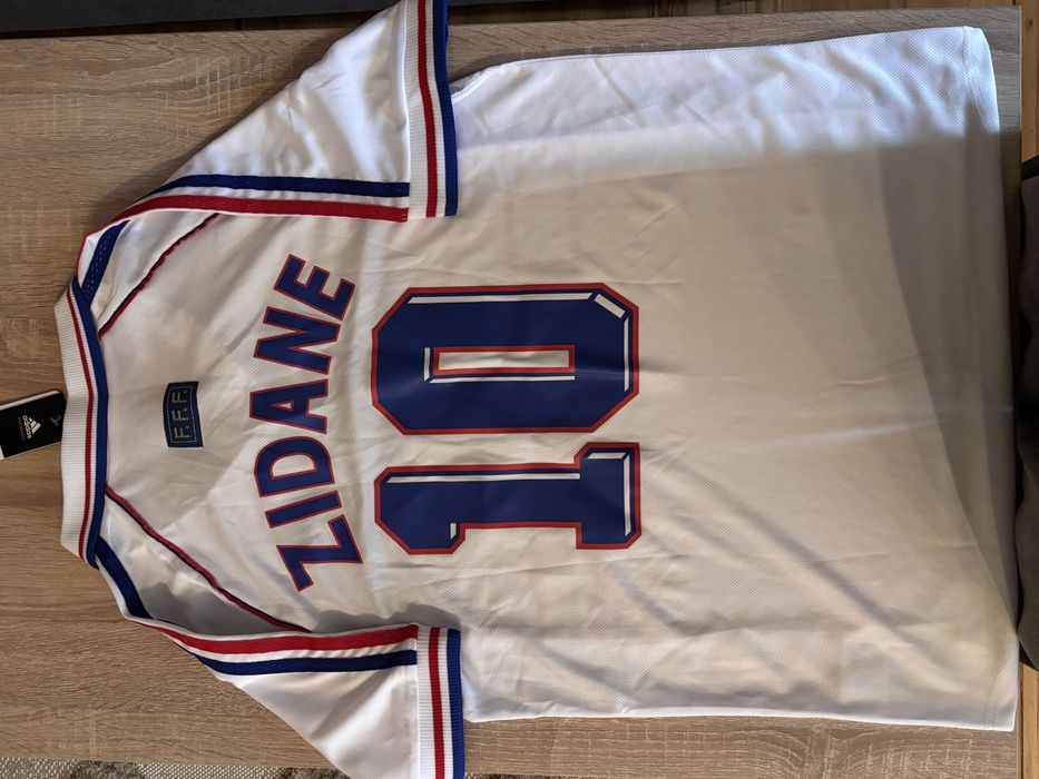 Koszulka piłkarska Zidane 10 Francja 1998 world cup