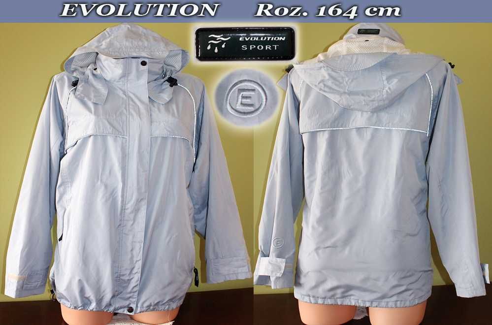 Kurtka z chowanym kapturem -164cm- L