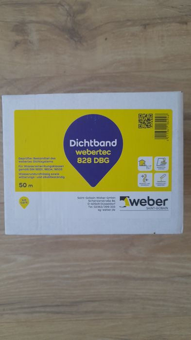 Гідроізоляційна стрічка Weber 828DBG