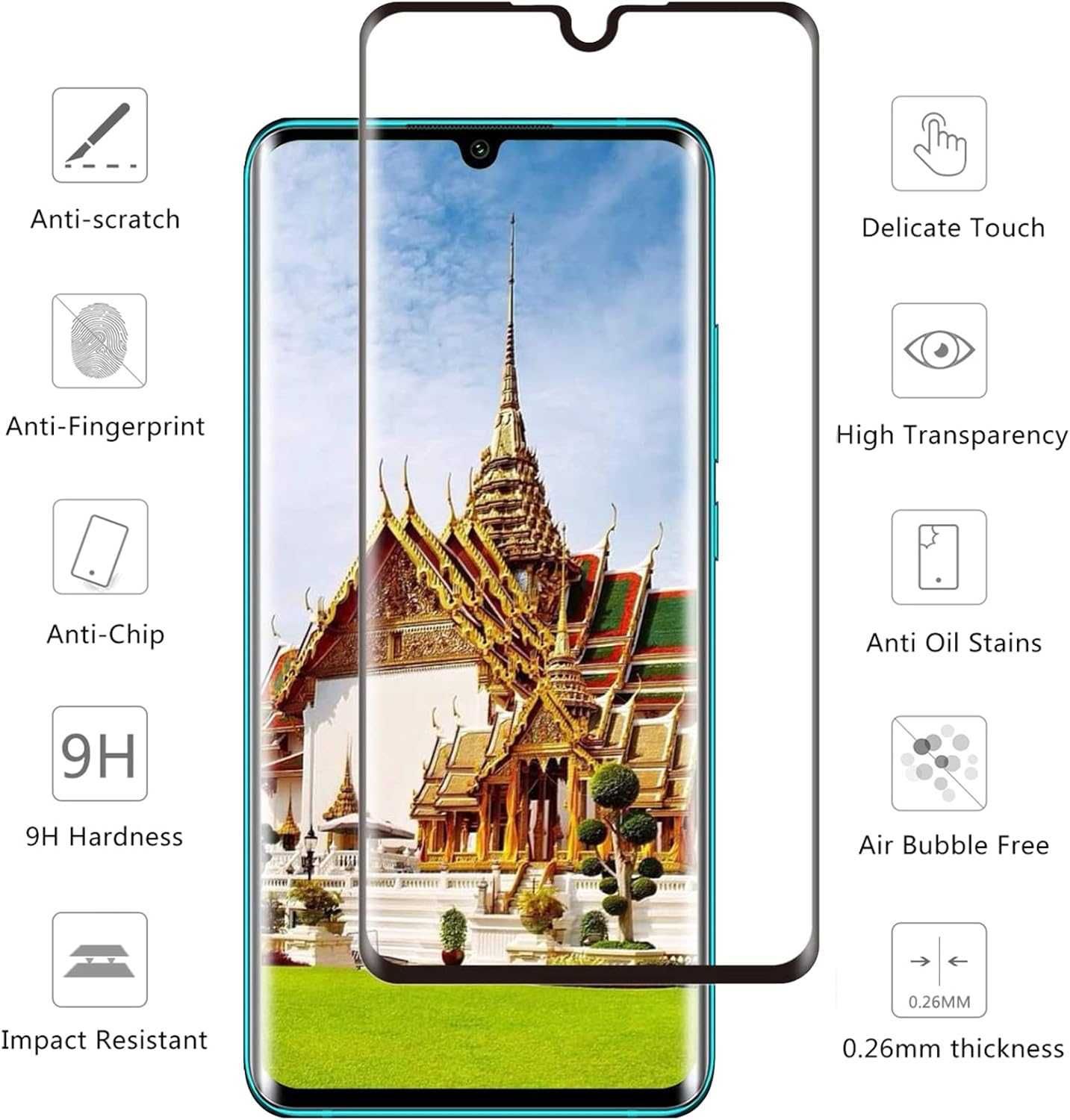 YHX-OU 6,43" czarny wyświetlacz AMOLED do Xiaomi Mi Note 10
