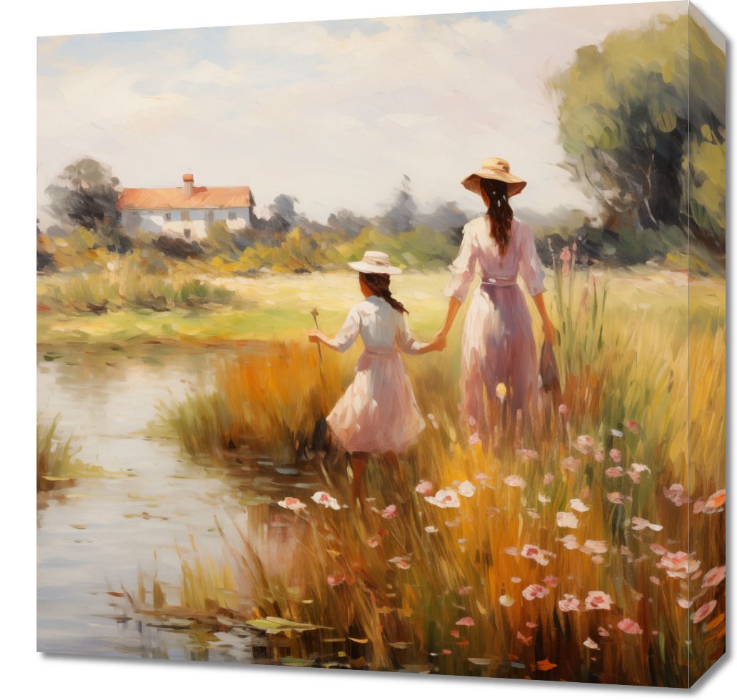 Obraz 50x50cm Wiejskie Połączenie