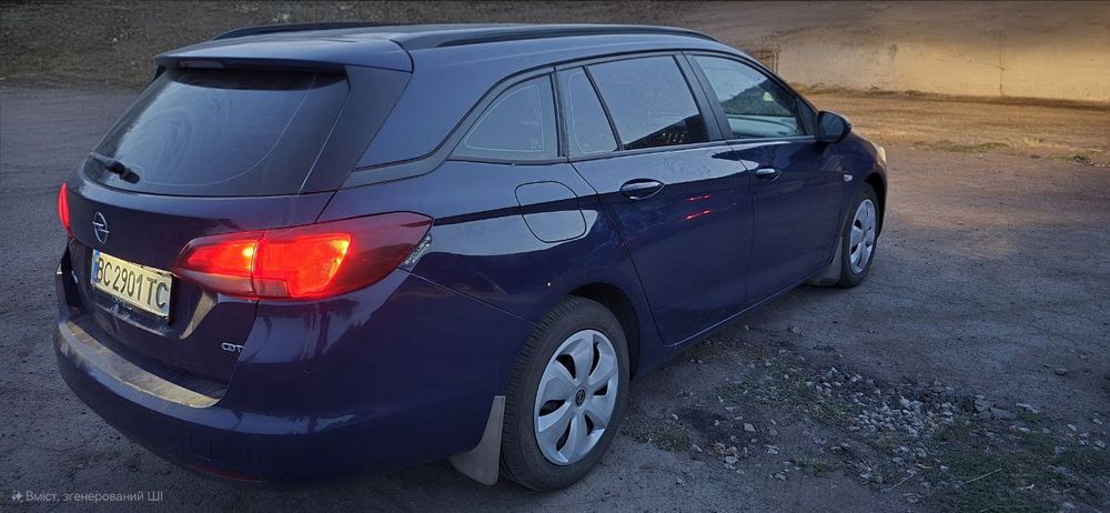 Опель Астра 1.6 дизель 2017 рік
