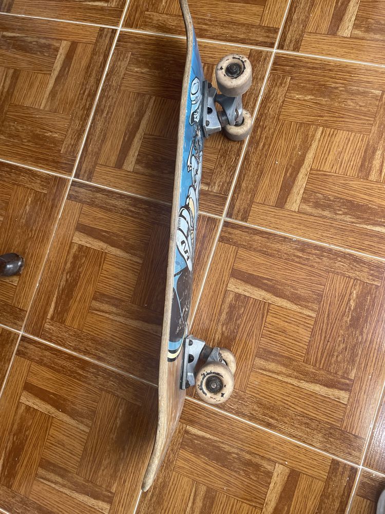 Skatebord usado.