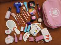 Zabawka zestaw dla dzieci kosmetyki/kosmetyczka drewniane, plastikowe