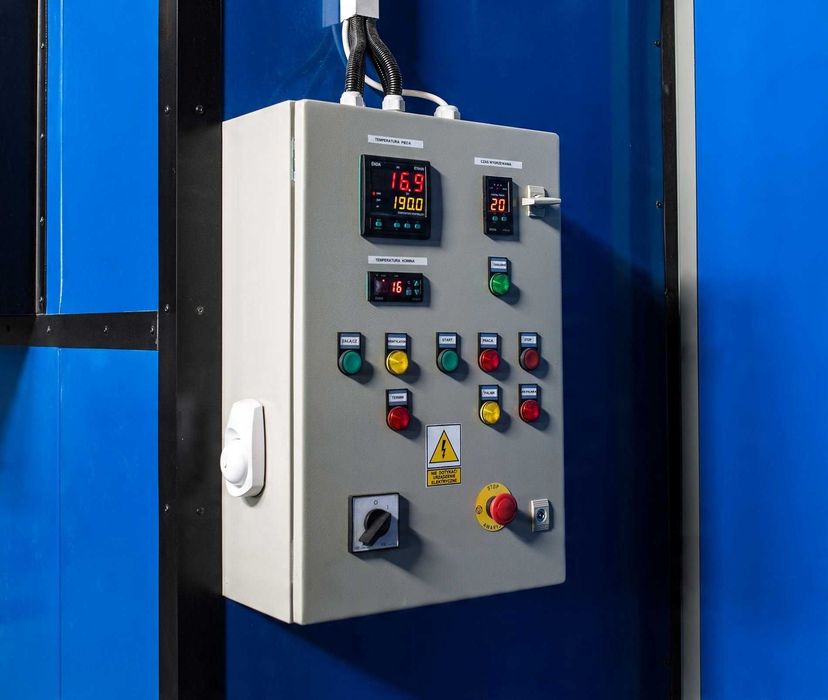 Piec olejowy 10m długości, malarnia lakiernia proszkowa