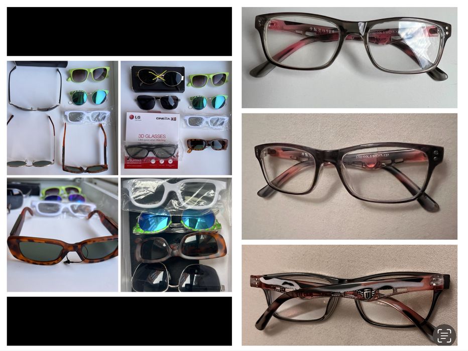 Окуляри сонцезахисні, 3D, для зору